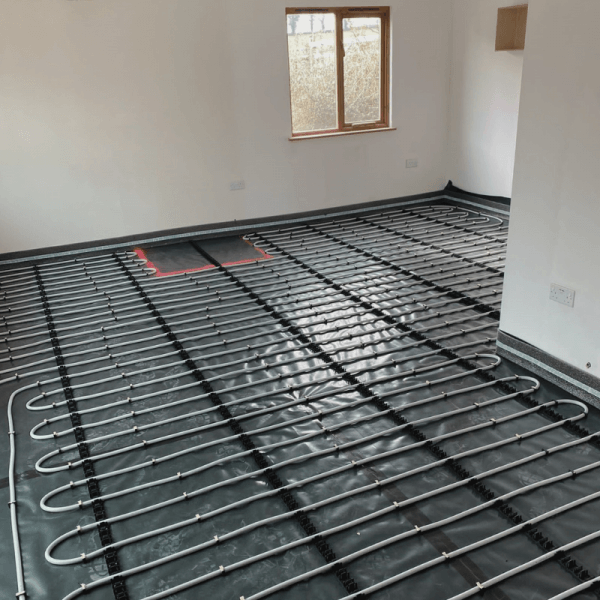 Underfloor heating being installed in Bridgnorth