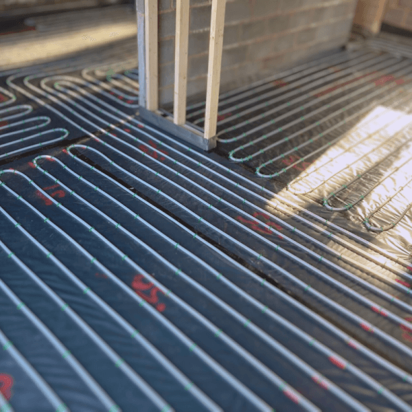 underfloor heating shropshire pipes in a barn conversion